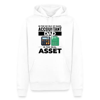 Buchhalter Papa Buchhaltung Finanzen Finanzen Lustig - Männer Premium Bio Hoodie - Weiß - Vorne - Nico (187cm)