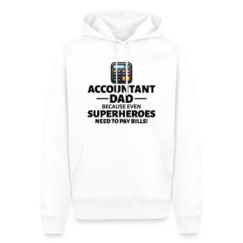 Buchhalter Vater Buchhaltung Finanzen Finanzen Lustig - Männer Premium Bio Hoodie - Weiß - Vorne - Nico (187cm)