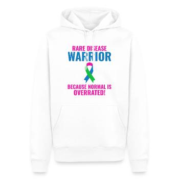 Rare Disease Warrior renforce la sensibilisation - Sweat à capuche Premium bio Homme - blanc - Devant - Nico (187cm)