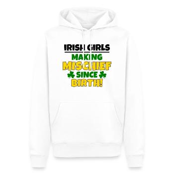St. Patrick's Day: Irische Mädchen, Unheilstifter - Männer Premium Bio Hoodie - Weiß - Vorne - Nico (187cm)