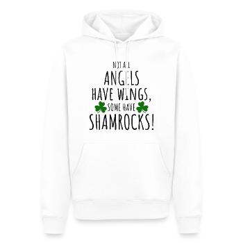 Shamrock Angels: Lustiges irisches Mädchen - Männer Premium Bio Hoodie - Weiß - Vorne - Nico (187cm)