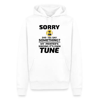 3D Printer 3D Printing Funny - Men’s Premium Organic Hoodie - white - Front - Nico (187cm)