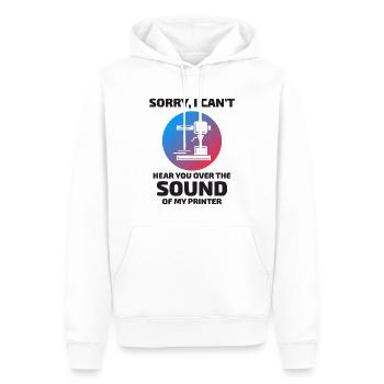 3D Printer 3D Printing Funny - Men’s Premium Organic Hoodie - white - Front - Nico (187cm)