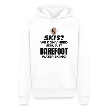 Barfuß Wasserski Extremsport Barfuß - Männer Premium Bio Hoodie - Weiß - Vorne - Nico (187cm)