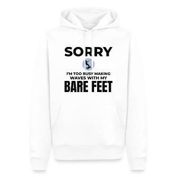 Pieds nus Ski nautique Sports extrêmes Pieds nus - Sweat à capuche Premium bio Homme - blanc - Devant - Nico (187cm)