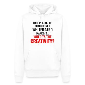 Travail Mèmes Bureau-Humour Lieu De Travail Drôle - Sweat à capuche Premium bio Homme - blanc - Devant - Nico (187cm)