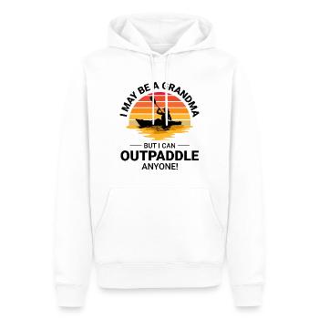 kayak Gradma Kayak Canoë Kayak Drôle - Sweat à capuche Premium bio Homme - blanc - Devant - Nico (187cm)