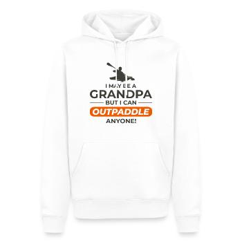 Kajakfahren Gradpa Kajak Kanu Kajakfahrer Lustig - Männer Premium Bio Hoodie - Weiß - Vorne - Nico (187cm)