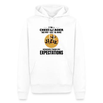 Pom-pom girl Cheerleading Girl Cheering Cheer Squad - Sweat à capuche Premium bio Homme - blanc - Devant - Nico (187cm)