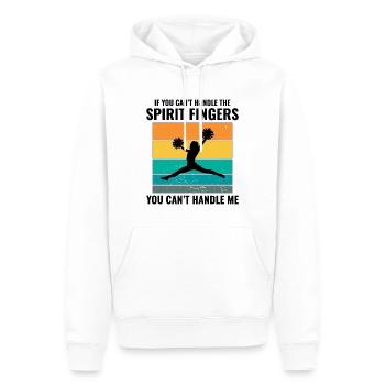 Pom-pom girl Cheerleading Girl Cheering Cheer Squad - Sweat à capuche Premium bio Homme - blanc - Devant - Nico (187cm)