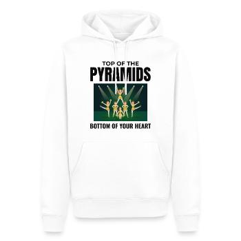 Pom-pom girl Cheerleading Girl Cheering Cheer Squad - Sweat à capuche Premium bio Homme - blanc - Devant - Nico (187cm)