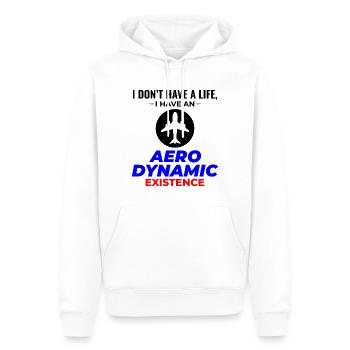 Aerospace Engineer Flight Mechanics Plane Airplane - Men’s Premium Organic Hoodie - white - Front - Nico (187cm)