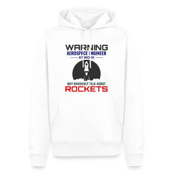 Luft- und Raumfahrtingenieur Raumfahrtraketenwissenschaftler - Männer Premium Bio Hoodie - Weiß - Vorne - Nico (187cm)