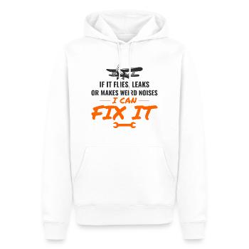 Fluggerätmechaniker Luftfahrtwartungstechniker - Männer Premium Bio Hoodie - Weiß - Vorne - Nico (187cm)
