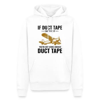 Flugzeugmechaniker Luftfahrtwartung Klebeband - Männer Premium Bio Hoodie - Weiß - Vorne - Nico (187cm)