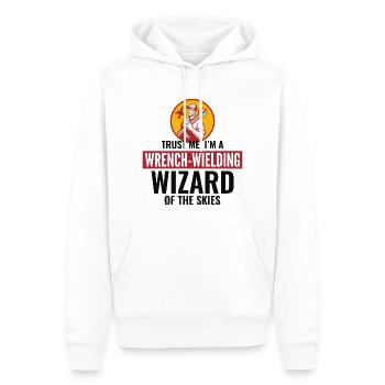 Fluggerätmechaniker Luftfahrtwartungstechniker - Männer Premium Bio Hoodie - Weiß - Vorne - Nico (187cm)