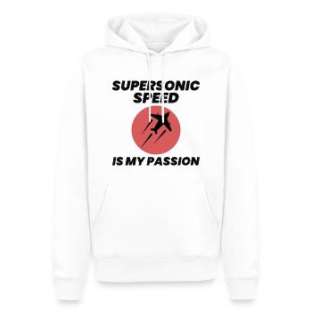 Mécanicien d’avions à réaction Technicien aéronautique - Sweat à capuche Premium bio Homme - blanc - Devant - Nico (187cm)