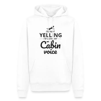 Flugbegleiter Flugpersonal - Männer Premium Bio Hoodie - Weiß - Vorne - Nico (187cm)