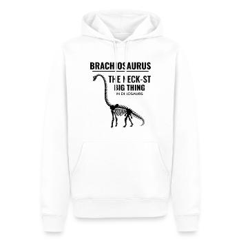 Brachiosaurus Dinosaurier Dino Fossilienjagd - Männer Premium Bio Hoodie - Weiß - Vorne - Nico (187cm)