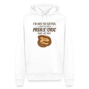 Chasse aux fossiles Paléontologie Géologie de collection - Sweat à capuche Premium bio Homme - blanc - Devant - Nico (187cm)