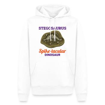 Stegosaurus dinosaure dinosaure chasse aux fossiles - Sweat à capuche Premium bio Homme - blanc - Devant - Nico (187cm)