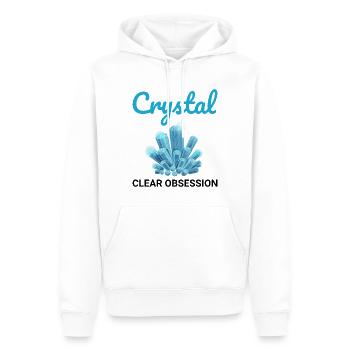 Collectionneur de cristaux Roche Chasse Minéral Collectionneur - Sweat à capuche Premium bio Homme - blanc - Devant - Nico (187cm)