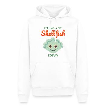Coquillages Collector Beachcomber Sea Shell Ocean - Sweat à capuche Premium bio Homme - blanc - Devant - Nico (187cm)