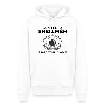 Muschelschalen Sammler Beachcomber Beach - Männer Premium Bio Hoodie - Weiß - Vorne - Nico (187cm)