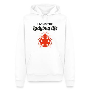 Marienkäfer Insektensammler Entomologie Entomologe - Männer Premium Bio Hoodie - Weiß - Vorne - Nico (187cm)