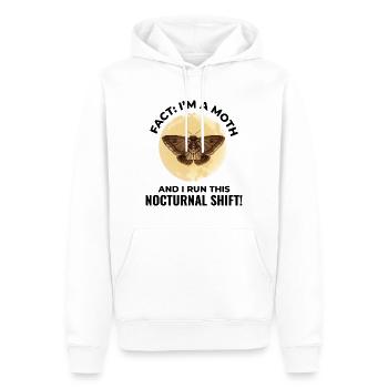 Papillon de nuit Animal Insect Collectionneur Entomologie - Sweat à capuche Premium bio Homme - blanc - Devant - Nico (187cm)