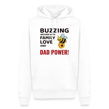 Honeybee Dad Beekeeper Apiculture Insect Collector - Sweat à capuche Premium bio Homme - blanc - Devant - Nico (187cm)