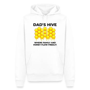 Honeybee Dad Beekeeper Apiculture Insect Collector - Sweat à capuche Premium bio Homme - blanc - Devant - Nico (187cm)