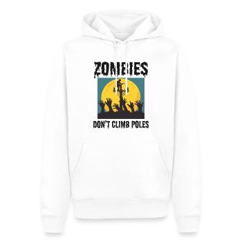 Lineman Halloween Zombie Klettermast - Männer Premium Bio Hoodie - Weiß - Vorne - Nico (187cm)