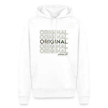 Original Junglist DNB Drum n Bass Darkside Remix - Männer Premium Bio Hoodie - Weiß - Vorne - Nico (187cm)