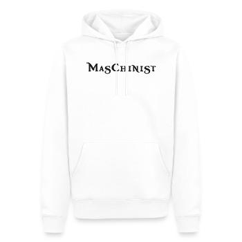maschinist - Männer Premium Bio Hoodie - Weiß - Vorne - Nico (187cm)