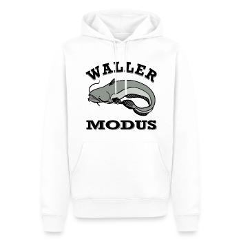 Waller - Wels Modus - Männer Premium Bio Hoodie - Weiß - Vorne - Nico (187cm)