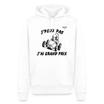 je peux pas j'ai grand prix - Sweat à capuche Premium bio Homme - blanc - Devant - Nico (187cm)
