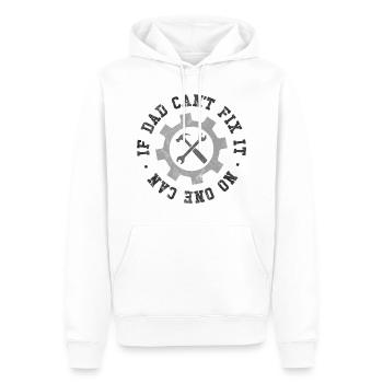 Wenn Papa es nicht reparieren kann, kann es niemand - Männer Premium Bio Hoodie - Weiß - Vorne - Nico (187cm)