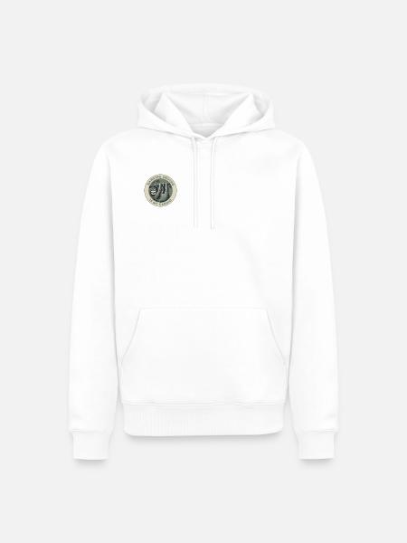 Hanging Around Is My Cardio - Männer Premium Bio Hoodie - Weiß