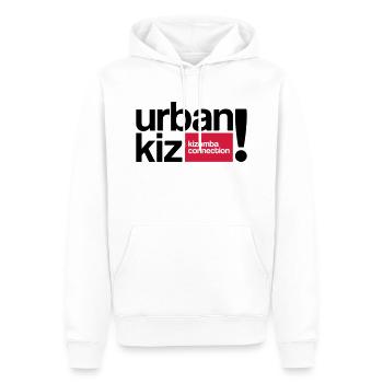 urbankiz kizomba connection! - Männer Premium Bio Hoodie - Weiß - Vorne - Nico (187cm)