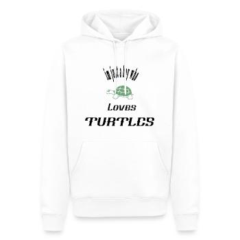 i'm just a boy who loves turtles gift T-shirt - Men’s Premium Organic Hoodie - white - Front - Nico (187cm)
