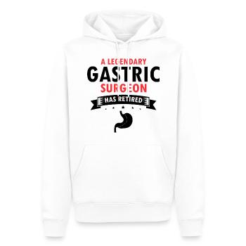 Conception de pontage gastrique et de pontage gastrique - Sweat à capuche Premium bio Homme - blanc - Devant - Nico (187cm)