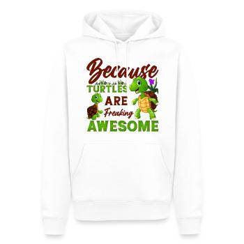 Turtle Lovers Turtle Pet - Men’s Premium Organic Hoodie - white - Front - Nico (187cm)