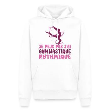 Ich kann nicht Ich habe Vintage Rhythmic Gym Frau - Männer Premium Bio Hoodie - Weiß - Vorne - Nico (187cm)