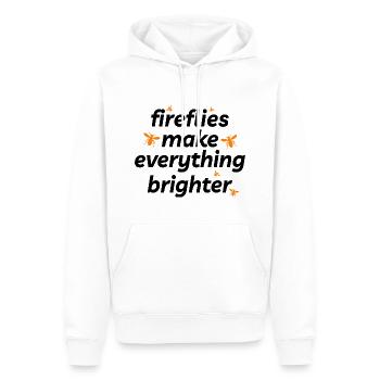 Lucioles Firefly Lightning Bug Insect Collector - Sweat à capuche Premium bio Homme - blanc - Devant - Nico (187cm)