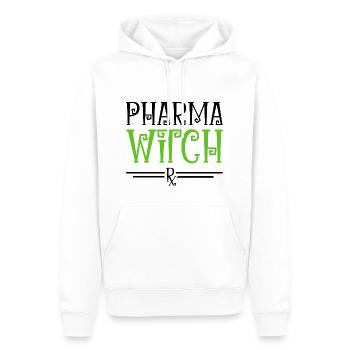 Pharmacie Halloween - Sweat à capuche Premium bio Homme - blanc - Devant - Nico (187cm)