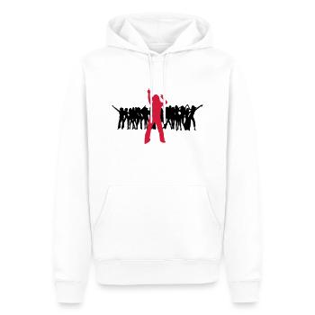 Tänzer tanzen shake shaken harlem shake 2c - Männer Premium Bio Hoodie - Weiß - Vorne - Nico (187cm)