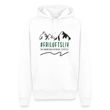 Outdoor, hunting and fishing t-shirts and jumpers light - Men’s Premium Organic Hoodie - white - Front - Nico (187cm)