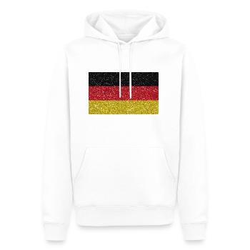 Allemagne bannière drapeau indigène tradition allemande - Sweat à capuche Premium bio Homme - blanc - Devant - Nico (187cm)