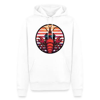 Hummer Krebs Cool Comic - Männer Premium Bio Hoodie - Weiß - Vorne - Nico (187cm)